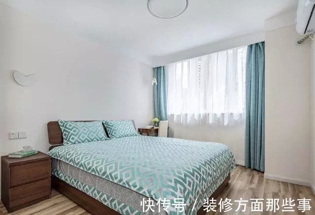 隔墙|90㎡小户型北欧风,半高隔墙与原承重梁,用木饰面包裹起来漂亮