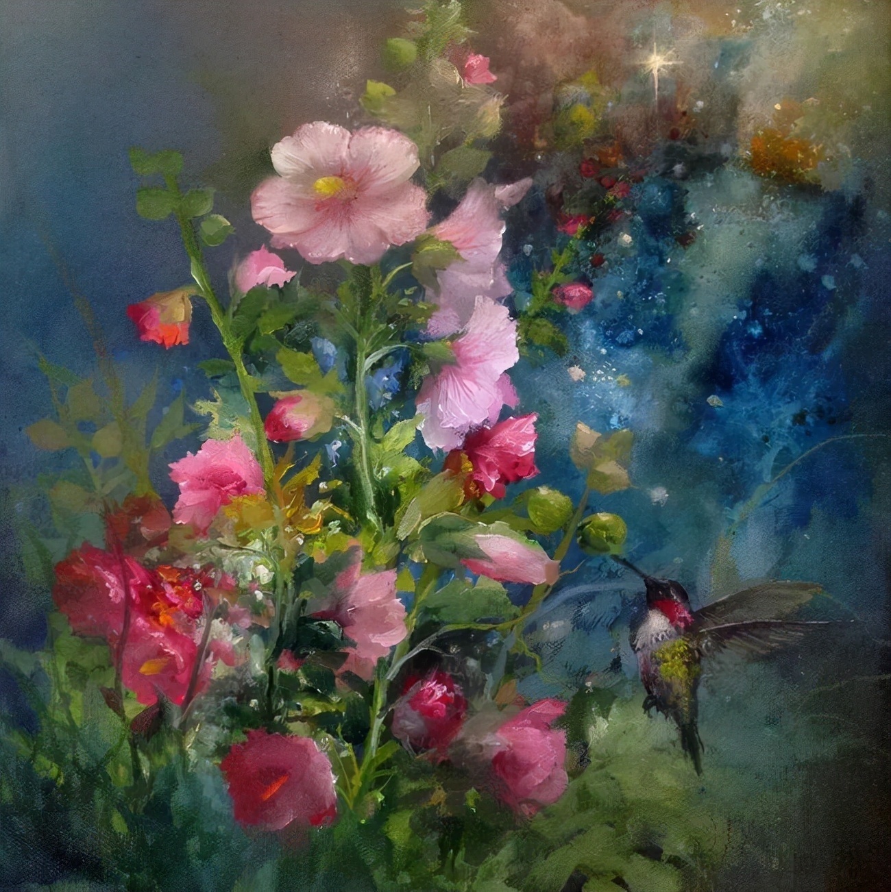 加里$这对老夫妇教授绘画40多年,画的花也太漂亮了!