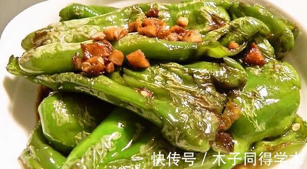 干煸|教您虎皮青椒的烹饪技巧,9成人少了这1步,难怪青椒不起皮不入