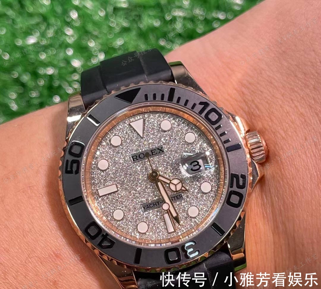 改装|劳力士金游艇改装后镶满钻包金腕表!盘面镶满真钻!