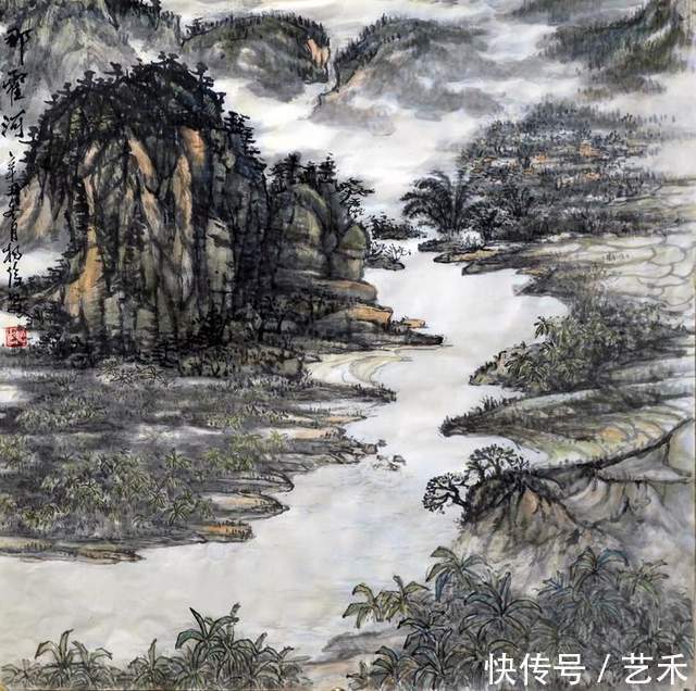 东莞市#画家杨俊——山水自然清雅,温婉柔情作品选