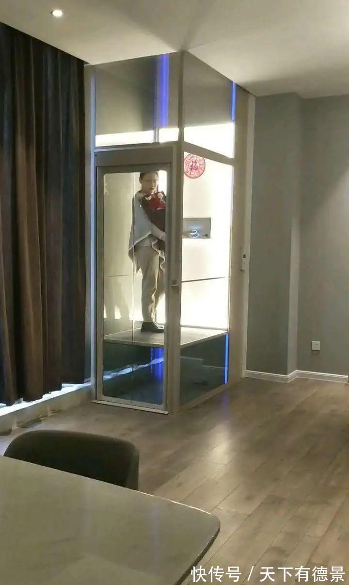 台阶|新型loft家用小电梯，占地不到1㎡，不挖电梯井不耗电，太方便了