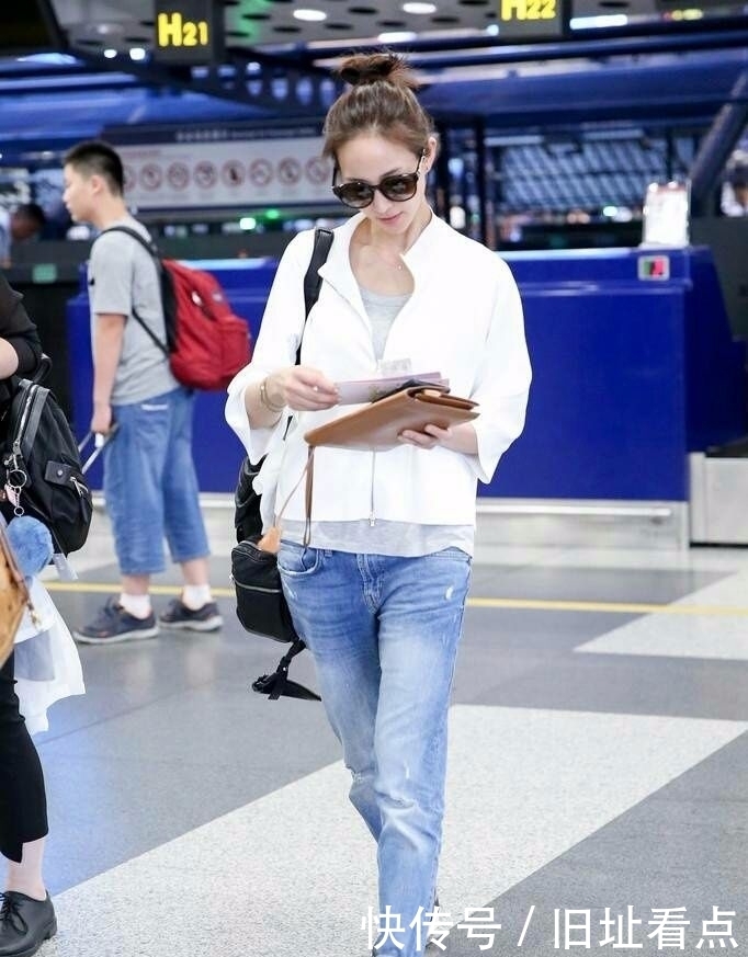 帅气|张钧甯这裤子都洗到发白了,居然还在穿!