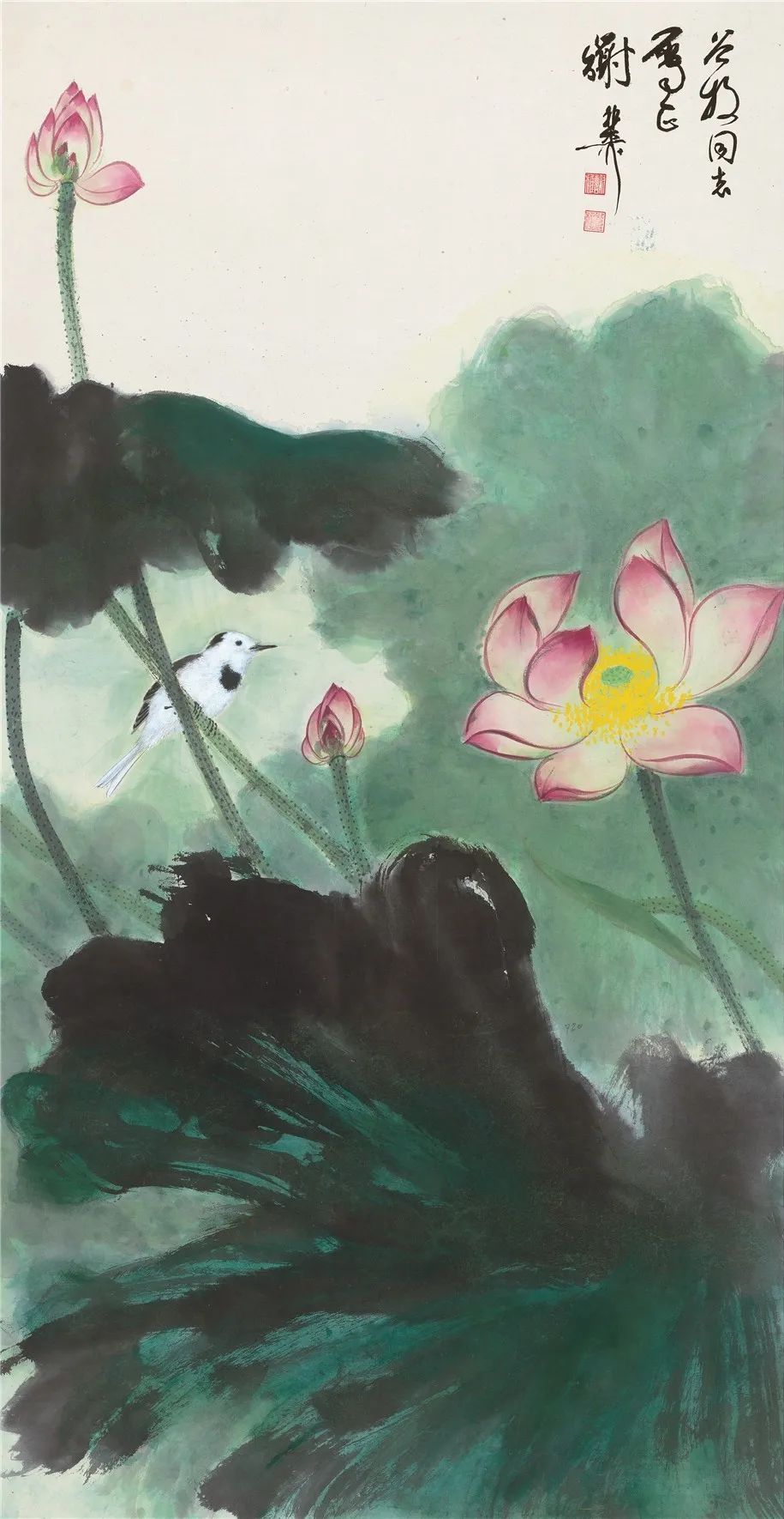 荷塘$谢稚柳的江南荷塘，美翻了