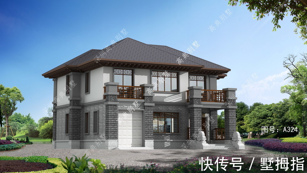 中式设计的别墅,谁能不爱这样的别墅?建成后,谁会不羡慕?