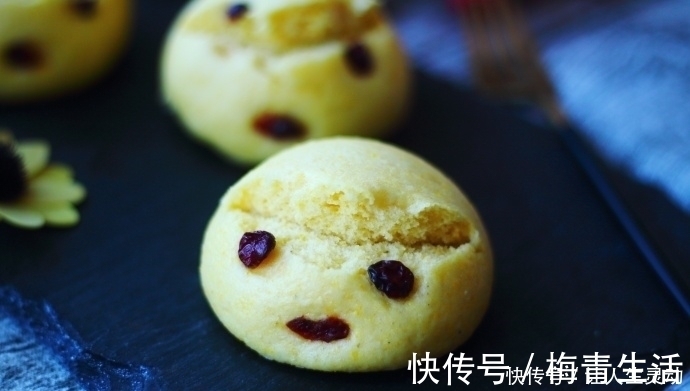 一碗玉米面,一碗白面,教你做花开馒头,有它早餐再也不用出去买