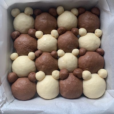 面团|挤挤小熊面包