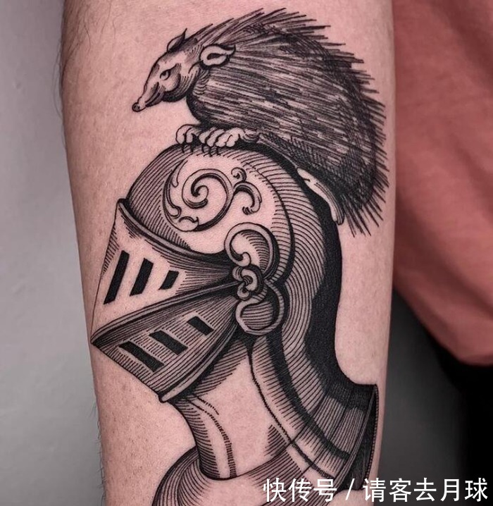 线条|每一根线条它们都在认真的表达自己 好看的线条结构纹身(一)