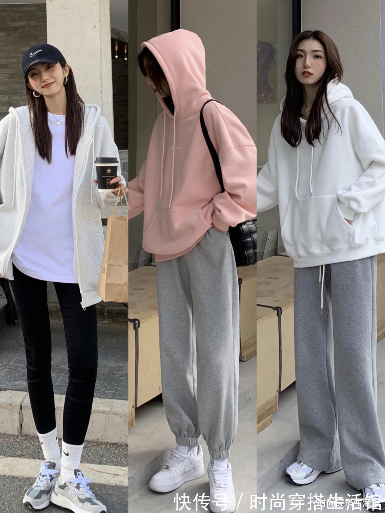 百搭 春回大地,卫衣怎么搭好看又显瘦?试试这样穿,可盐可甜又显气质