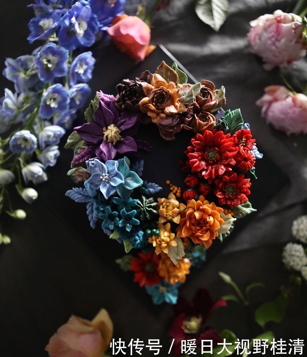 撩人|她做的鲜花蛋糕太撩人,看完后全世界都惊艳了