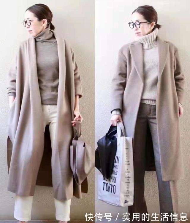 减龄 这位小个子“奶奶”太会穿，大衣穿搭洋气减龄，甩年轻人几条街！