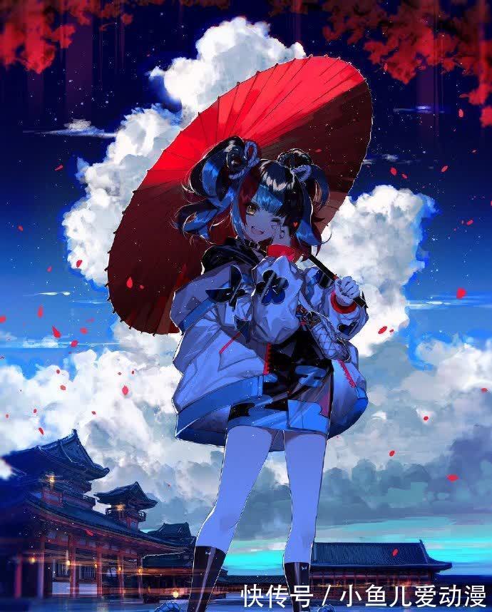 同人|画师大佬喜欢画蓝色系的同人图,看完这些妹子感觉内心都平静了