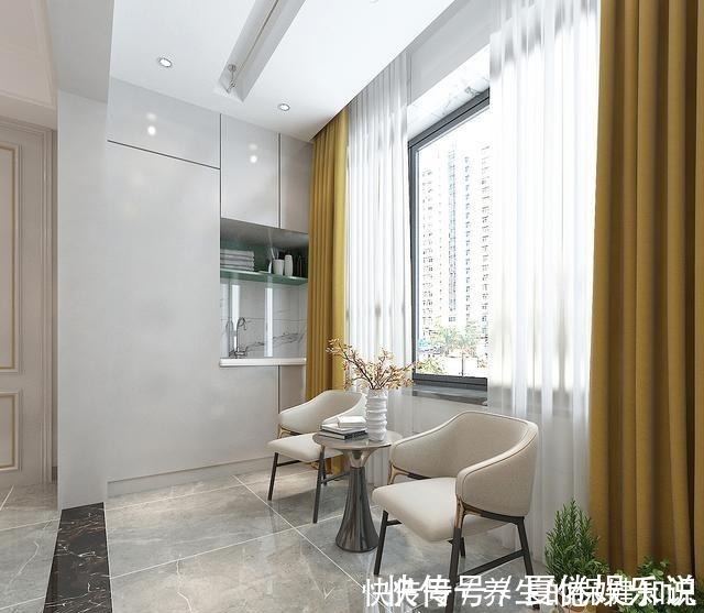 公卫|140平米现代轻奢风格，鞋柜柜体做薄荷绿，一入户就被惊艳到了！