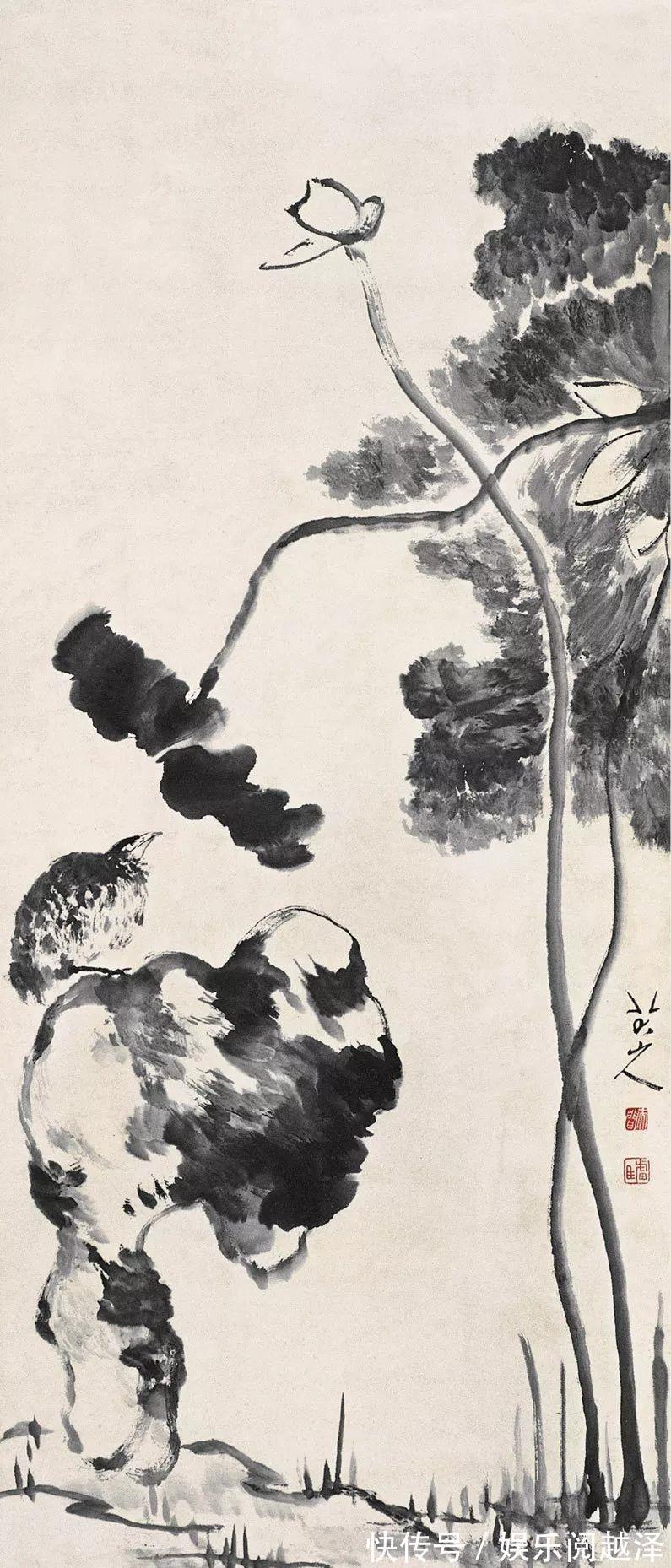 八大山人|八大山人的荷花,独自清凉