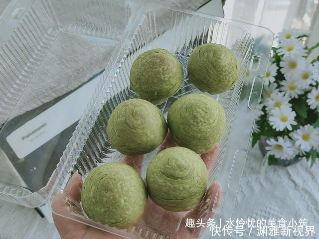  高颜|抹茶绿豆酥的详细做法，高颜又好看，中秋快到了是不是做点呢