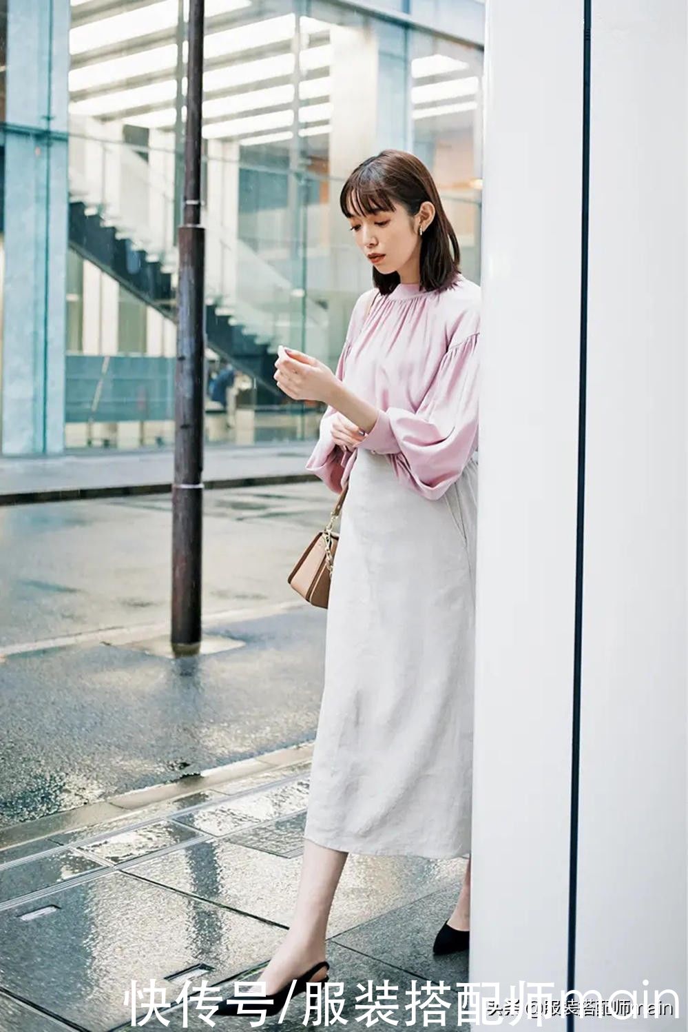 显瘦不挑人，春天的上班装，怎么能没有直筒裙