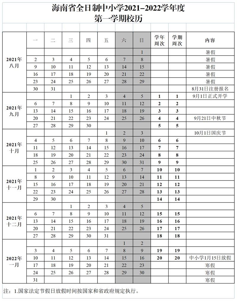 南海网|海南中小学生放寒假时间定了！2022年1月15日开始