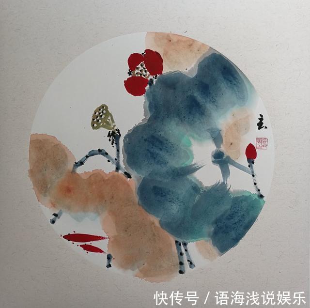 水墨画作#走进张广明先生的水墨画作,赏一场人间春色,盼一季硕果累累