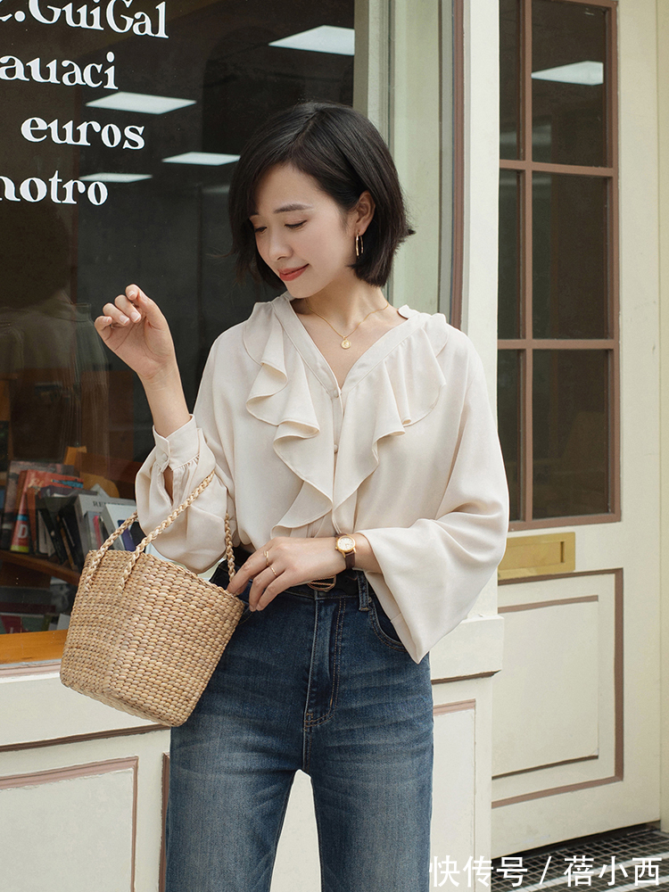 牛仔裤|40+女人穿衣在精不在多,教你4招“一衣多穿”衬衫搭配,高级优雅