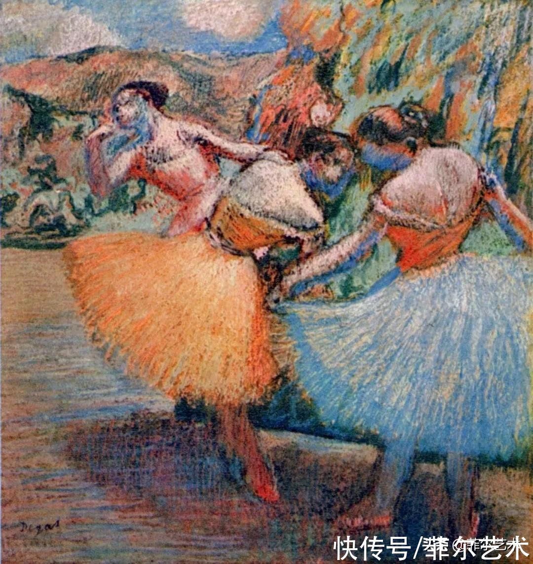 安格尔$法国艺术大师埃德加·德加舞女125幅油画作品,美翻了
