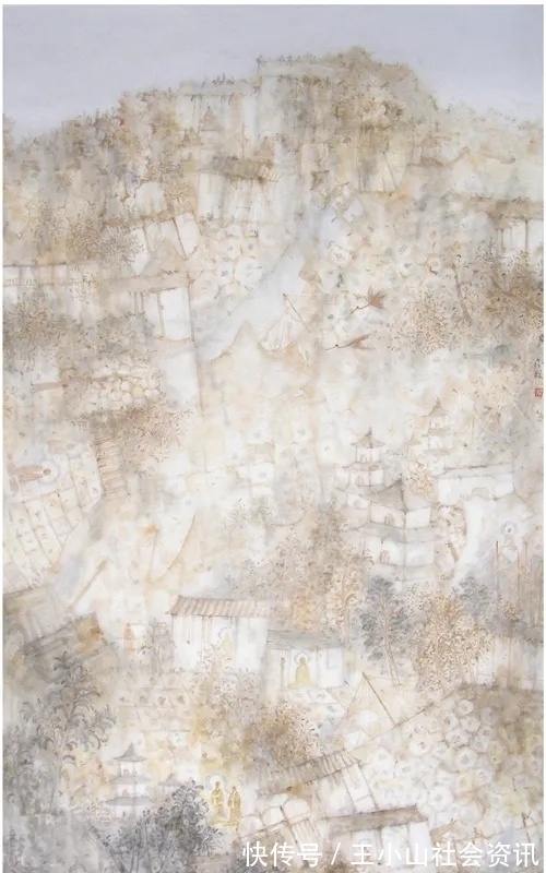 洋泾浜!80后的山水画家马明耀,“穿西装结领带”,一口“洋泾浜”