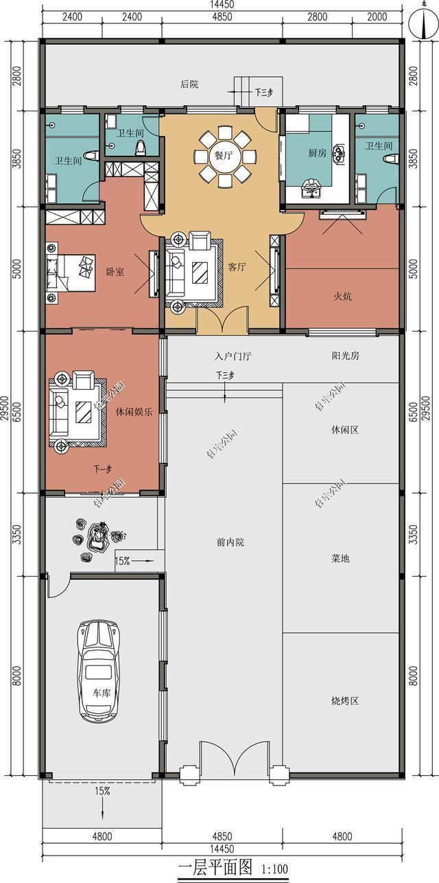 占地面积|农村养老还是一层好,18万起建的平层别墅,心动不?