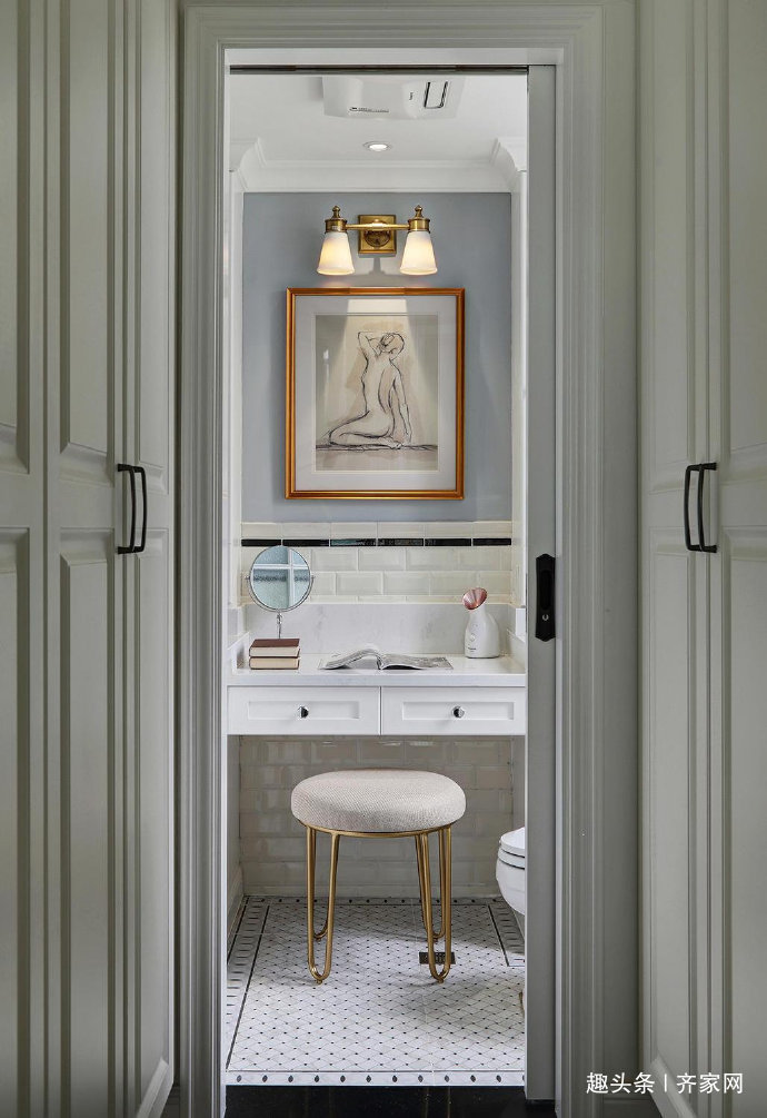 棉麻窗帘|108㎡美式风，素色棉麻窗帘，墙纸清新素雅，一家人的小温暖！