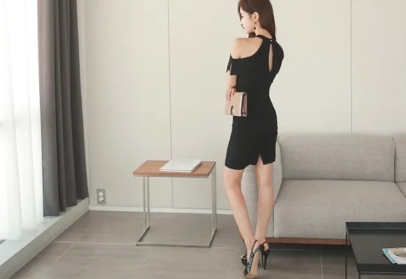 孫允珠|美圖欣賞：孫允珠，隨性裁剪夜空精靈西洋晚禮裙