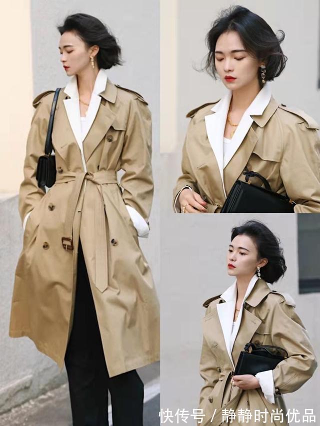 碎花连衣裙 这个秋天“风衣”又火了!学会这几个穿搭小思路,简约且耐看