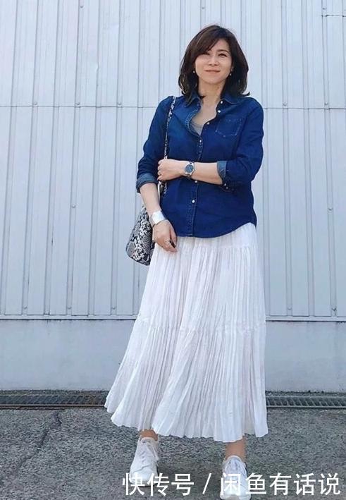 时髦|50岁胖女人才不是“黄脸婆”,学日本阿姨这样穿,简简单单也时髦