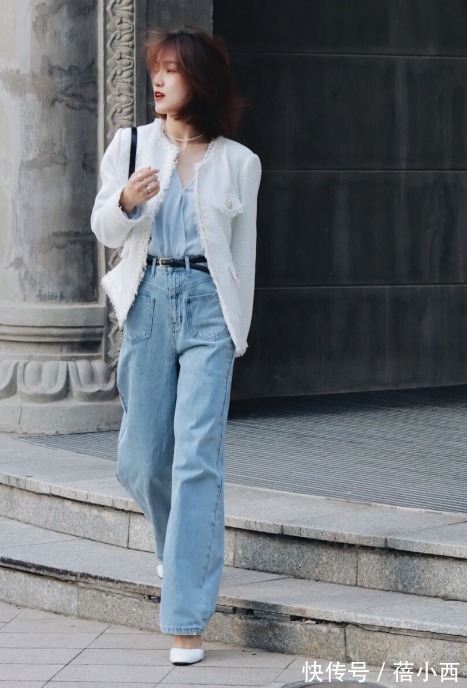 阔腿裤|小个子女生入秋搭配秘诀:颜色+版型,来学这位博主的私服造型