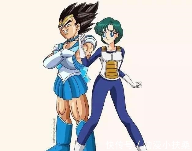水冰|七龙珠和美少女战士互换装:果然颜值才是王道,我要换副眼镜了