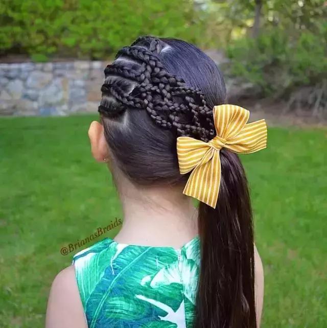 编发 72款好看的儿童编发,有闺女了就要给她编这样的发型,宝妈快收藏