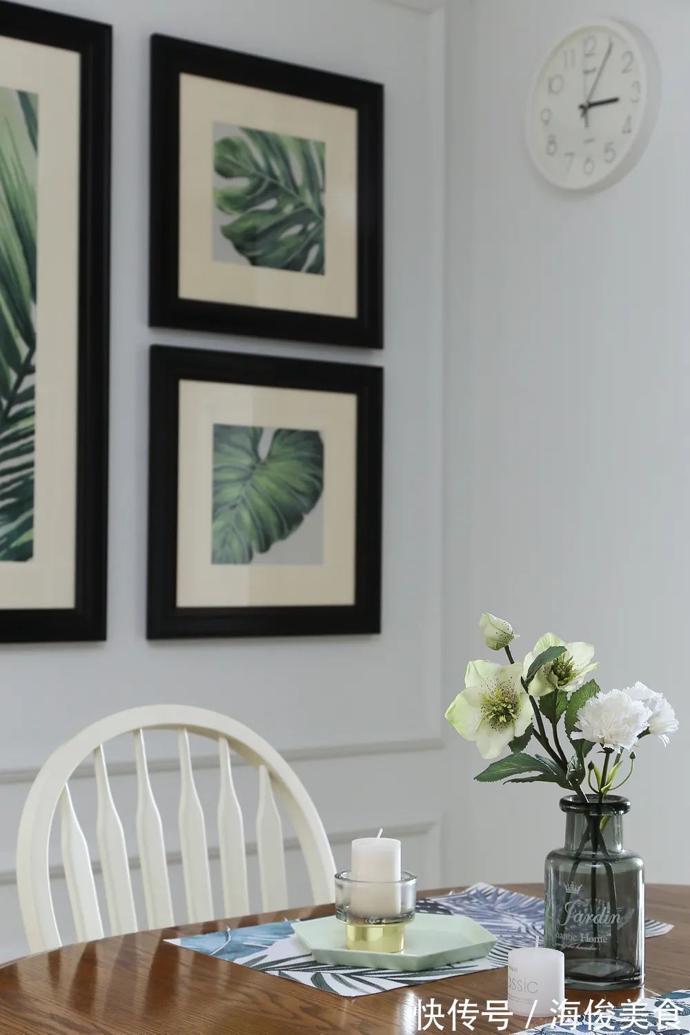 深木色|127㎡现代美式,安静优雅的空间,成熟+浪漫的布置,稳重舒适