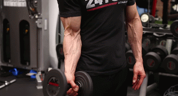 哑铃|“哑铃向上弯曲”这个动作,长期坚持,二头肌会越发饱满