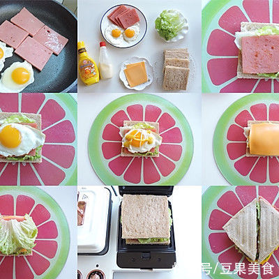 低热量全麦吐司三明治比卖的还好吃，简单易做味道棒