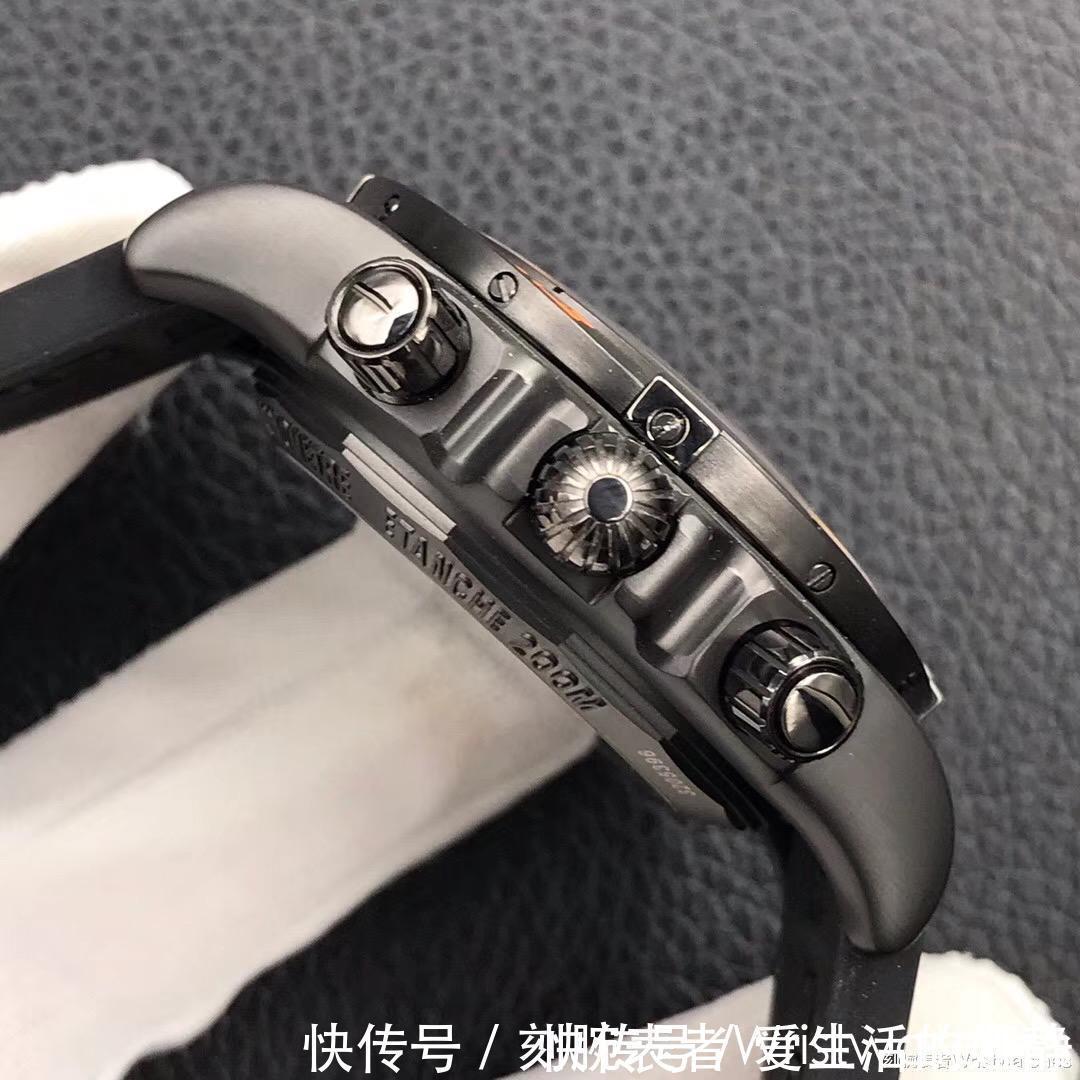 gf厂 GF厂百年灵机械计时黑鹰橙圈复刻表细节质量评测!