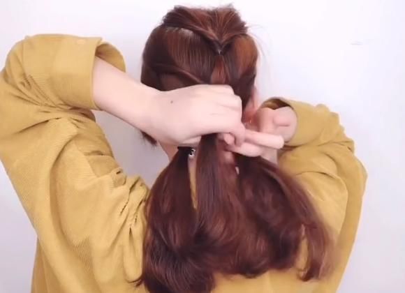 女学生编完仙女款发型后，给人感觉格外清爽，网友：真的成仙女了