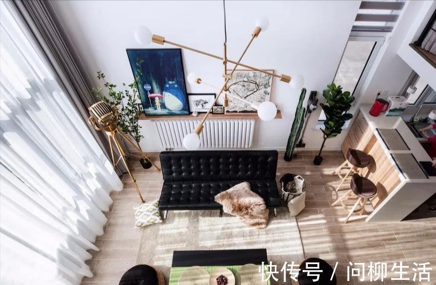 书房|朋友买下45㎡顶层阁楼，打造成带衣帽间书房休闲区的小复式，真香