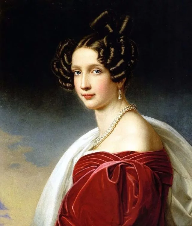古典人物油画（女），白皙与优雅的气质美︱约瑟夫·卡尔·施蒂勒