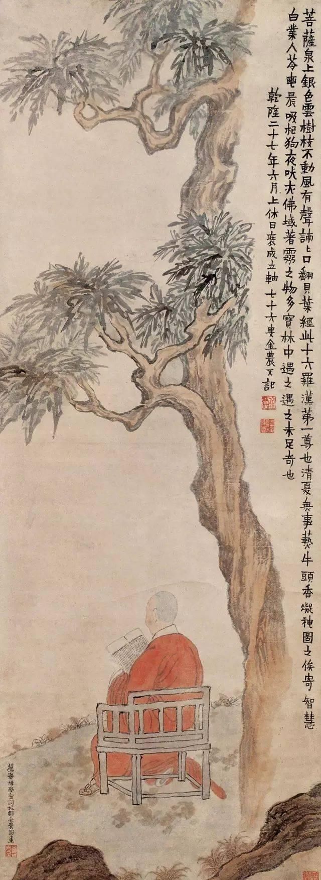 月华图!他为了糊口55岁才拿起毛笔,却成了艺术史上一代大师