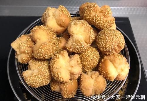 家庭版开口笑的做法,不用泡打粉,个个开口,又香又酥更健康