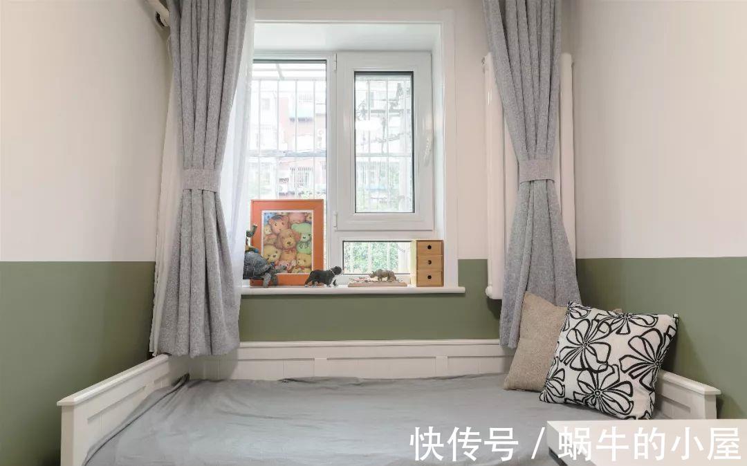 屋主|67平北欧风小户型二居室,舍弃茶几用餐桌代替,更加清新舒适