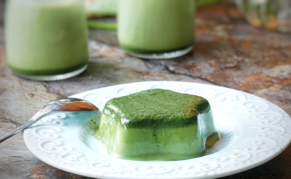 在家里也能吃到抹茶布丁,抹茶口感十足,喜欢的朋友不要错过