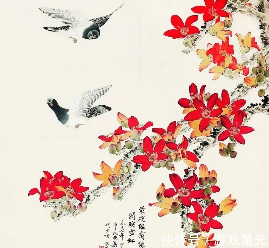 工笔花鸟画|于非闇作品欣赏