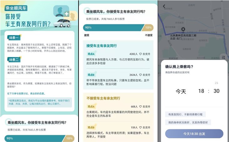 共建|90%的乘客接受顺风车主有亲友同行，嘀嗒出行“顺风声浪”邀用户深度参与平台共建