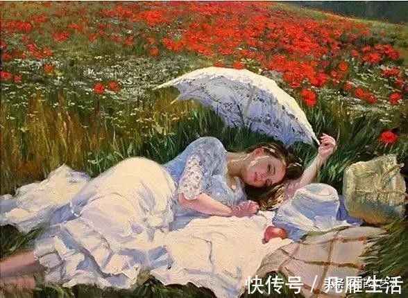 列宾#俄罗斯艺术家油画中的美女,温婉知性的魅力女神