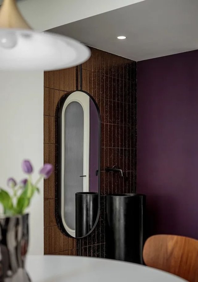 三居|110㎡温柔三居,微水泥与米黄茶粉的碰撞