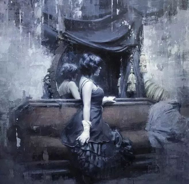 拉斐尔$他的作品有印象派的朦胧和浪漫主义唯美