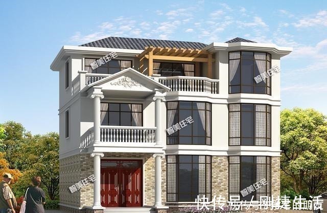 别墅|大门靠左设计,入户及是堂屋,这种别墅一般人不敢这样建!